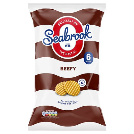 Seabrook Crinkle Cut Beefy 6x25g