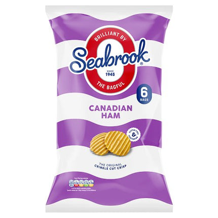 Seabrook Crinkle Cut Canadian Ham 6 x 25g