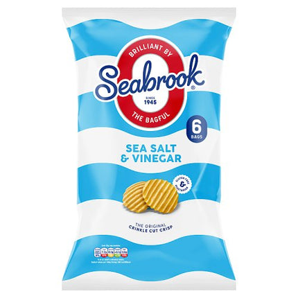 Seabrook Crinkle Cut Sea Salt & Vinegar 6 x 25g