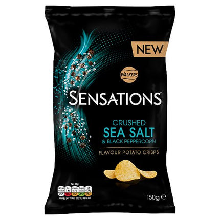 Sensations Crushed Sea Salt & Black Peppercorn Bag 150g