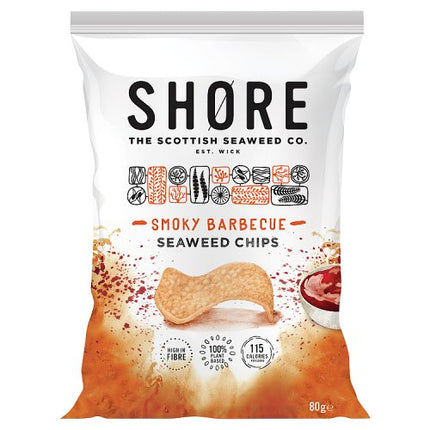 Shore Seaweed Crisps Smoky Barbecue Share Bag 80g