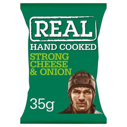 REAL Hancooked Cheese & Onion Crisps 35g