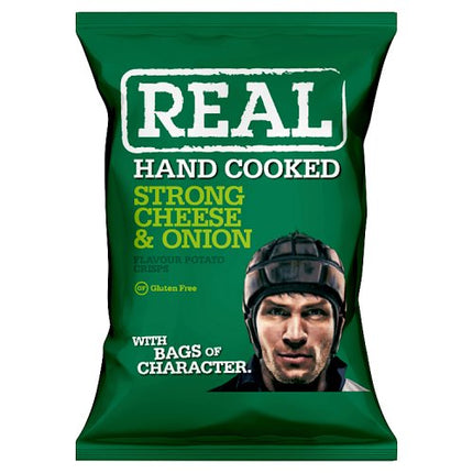 REAL Hancooked Cheese & Onion Crisps 35g