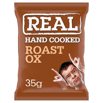 REAL Handcooked Roast Ox Crisps 35g