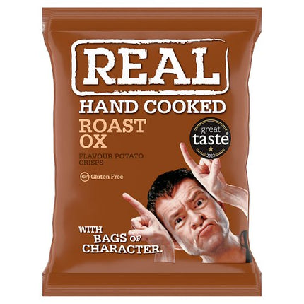 REAL Handcooked Roast Ox Crisps 35g