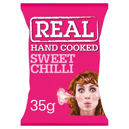 REAL Handcooked Sweet Chilli Crisps 35g