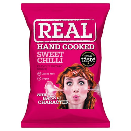 REAL Handcooked Sweet Chilli Crisps 35g