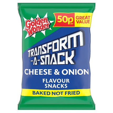 Golden Wonder Transform-A-Snack Cheese & Onion 27g PMP 50p