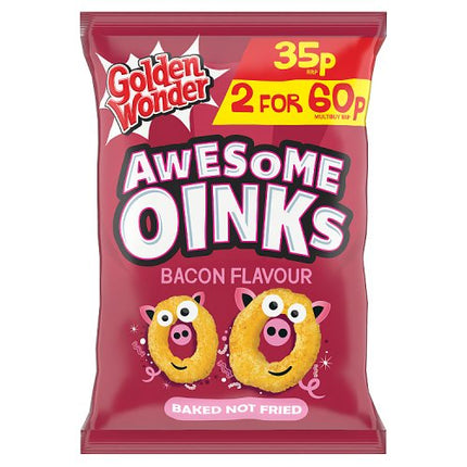 Golden Wonder Fun Snacks Oinks 22g 35p / 2 for 60p