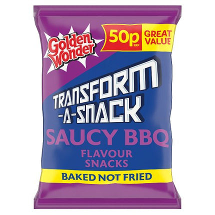 Golden Wonder Transform-A-Snack Saucy BBQ 27g PMP 50p