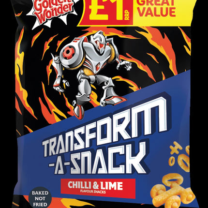 Golden Wonder Transform-A-Snack Fiery Chilli & Lime 56G PMP £1