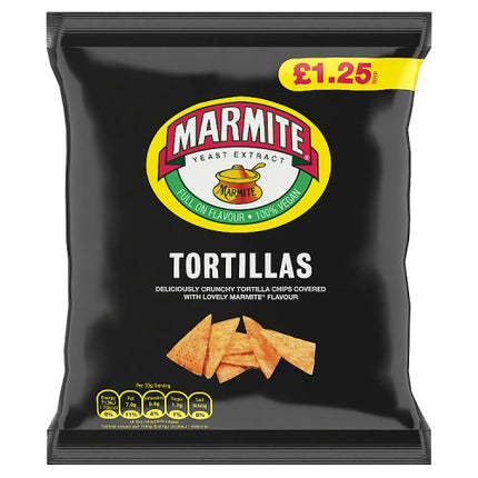 Golden Wonder Marmite Tortillas 70g PMP £1.25