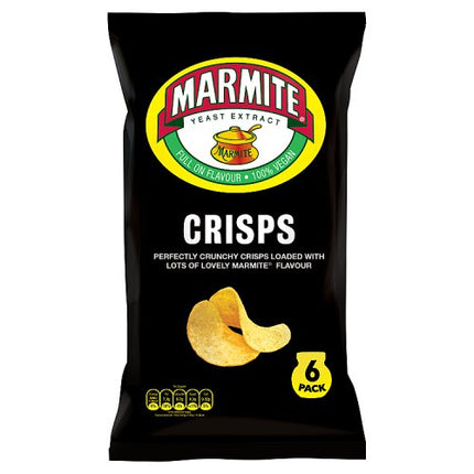 Golden Wonder Marmite Crisps 6x25g