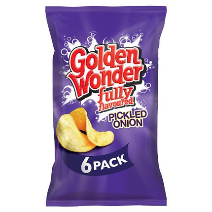 Golden Wonder Pickled Onion Crisps 6x25g