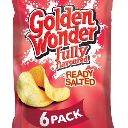 Golden Wonder Ready Salted Crisps 6x25g