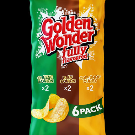 Golden Wonder Retro Variety Crisps 6x25g