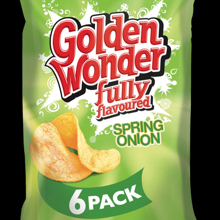 Golden Wonder Spring Onion Crisps 6x25g