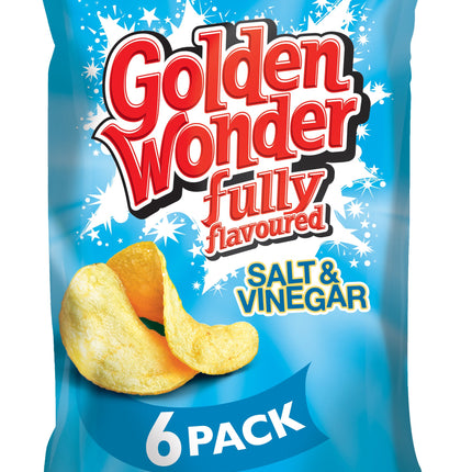 Golden Wonder Salt & Vinegar Crisps 6x25g