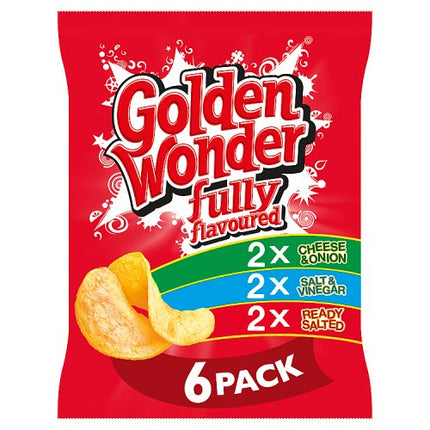 Golden Wonder Variety Crisps 6x25g