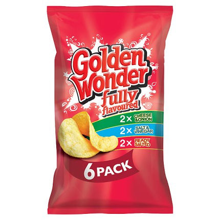 Golden Wonder Variety Crisps 6x25g