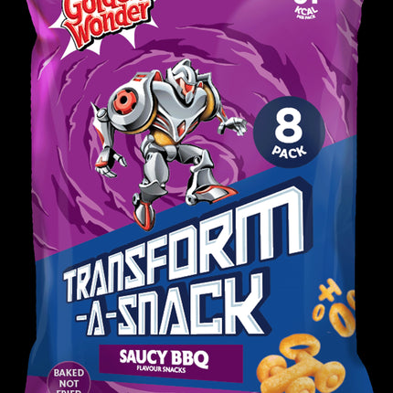 Golden Wonder Transform-A-Snack Saucy BBQ 8x12g