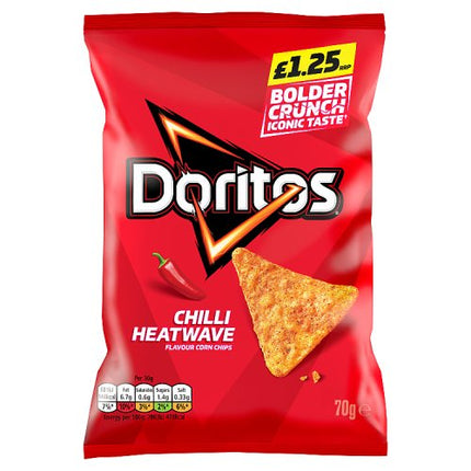 Doritos Chilli Heatwave 18x70g £1.25