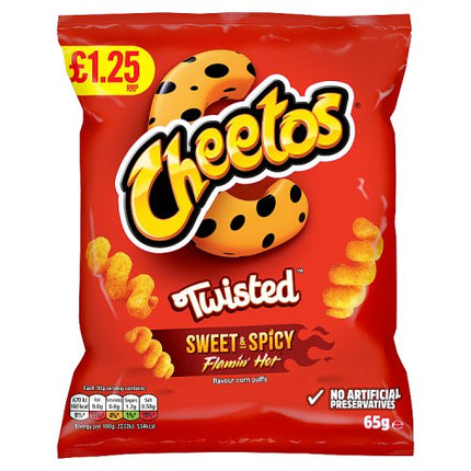 Cheetos Twisted Hot 18x65g £1.25