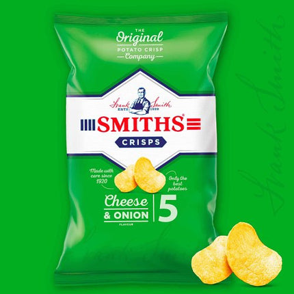 Smiths Cheese & Onion 5pk 5x25g