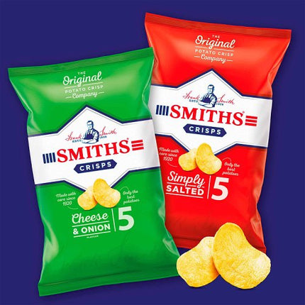 Smiths Cheese & Onion 5pk 5x25g