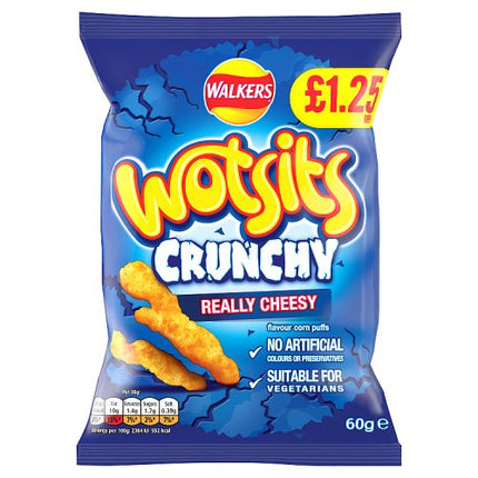 Wotsits Crunchy Cheese 60g £1.25