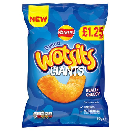 Wotsits Giants Really Cheesy 60g PMP £1.25