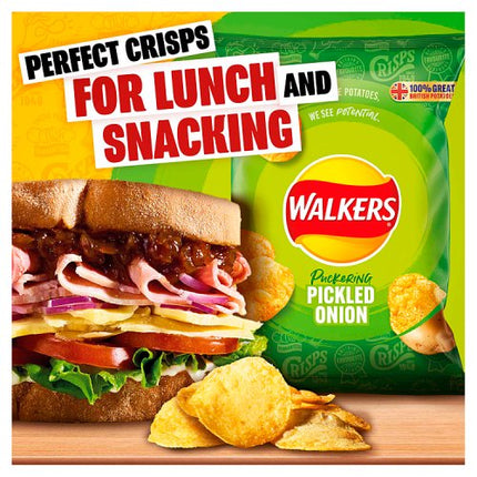 Walkers Pickled Onion Crisps 32.5g