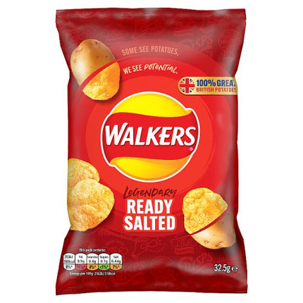 Walkers Ready Salted Crisps 32.5g