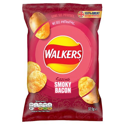 Walkers Smoky Bacon Crisps 32.5g