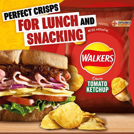 Walkers Tomato Ketchup Crisps 32.5g