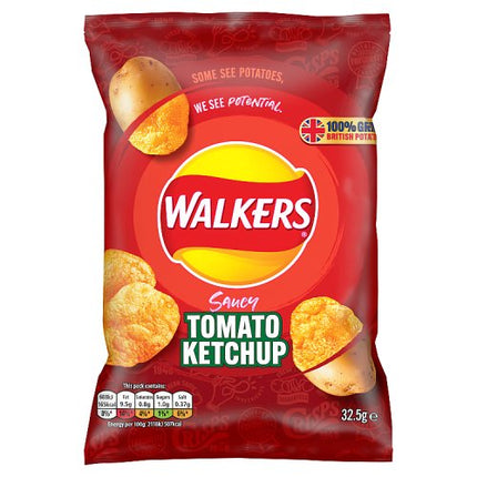 Walkers Tomato Ketchup Crisps 32.5g