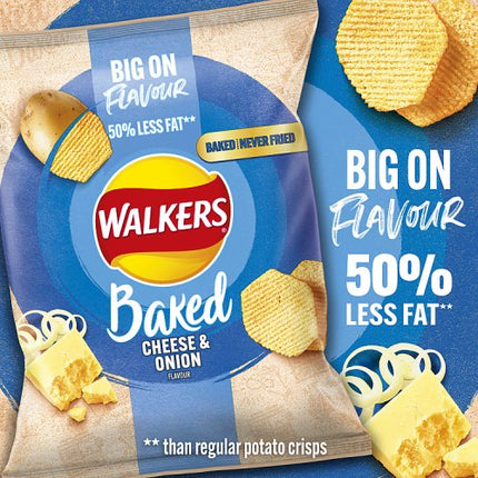 Walkers Baked Cheese & Onion Snack 37.5g