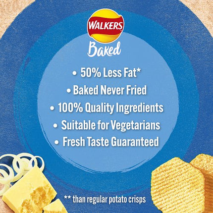 Walkers Baked Cheese & Onion Snack 37.5g