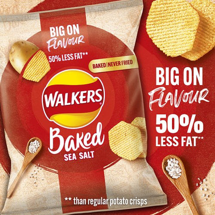 Walkers Baked Sea Salt Snack 37.5g