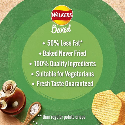 Walkers Baked Salt & Vinegar Snack 37.5g