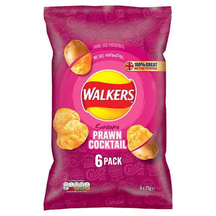 Walkers Prawn Cocktail 6 x 25g