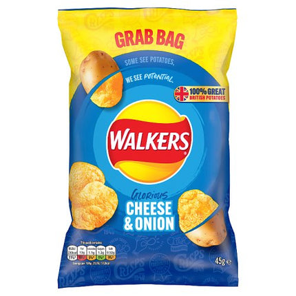 Walkers Cheese & Onion Grab Bag 45g