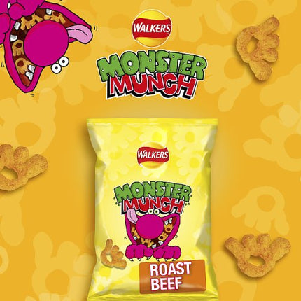 Walkers Roast Beef Monster Munch 6 Pack