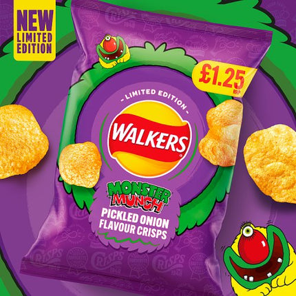 Walkers Monster Munch Pickled Onion 65g £1.25