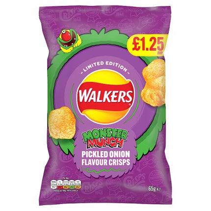 Walkers Monster Munch Pickled Onion 65g £1.25