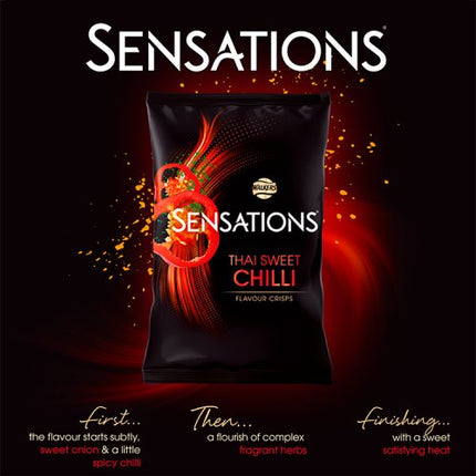 Walkers Sensations Thai Sweet Chilli Potato Crisps 5 x 25g