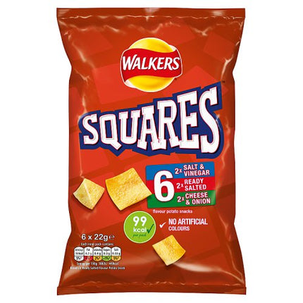 Walkers Squares Variety 6 Pack