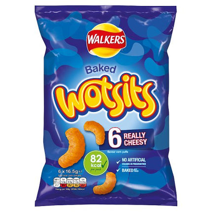 Walkers Wotsits Really Cheesy Puffs 6 x 16.5g