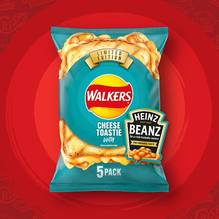 Walkers Cheese Toastie with Heinz Baked Beans Multipack Crisps 5 x 25g