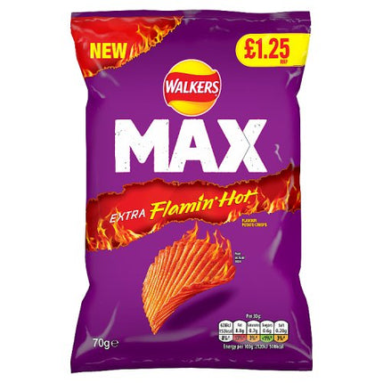 Walkers Max Extra Flamin' Hot 70g £1.25